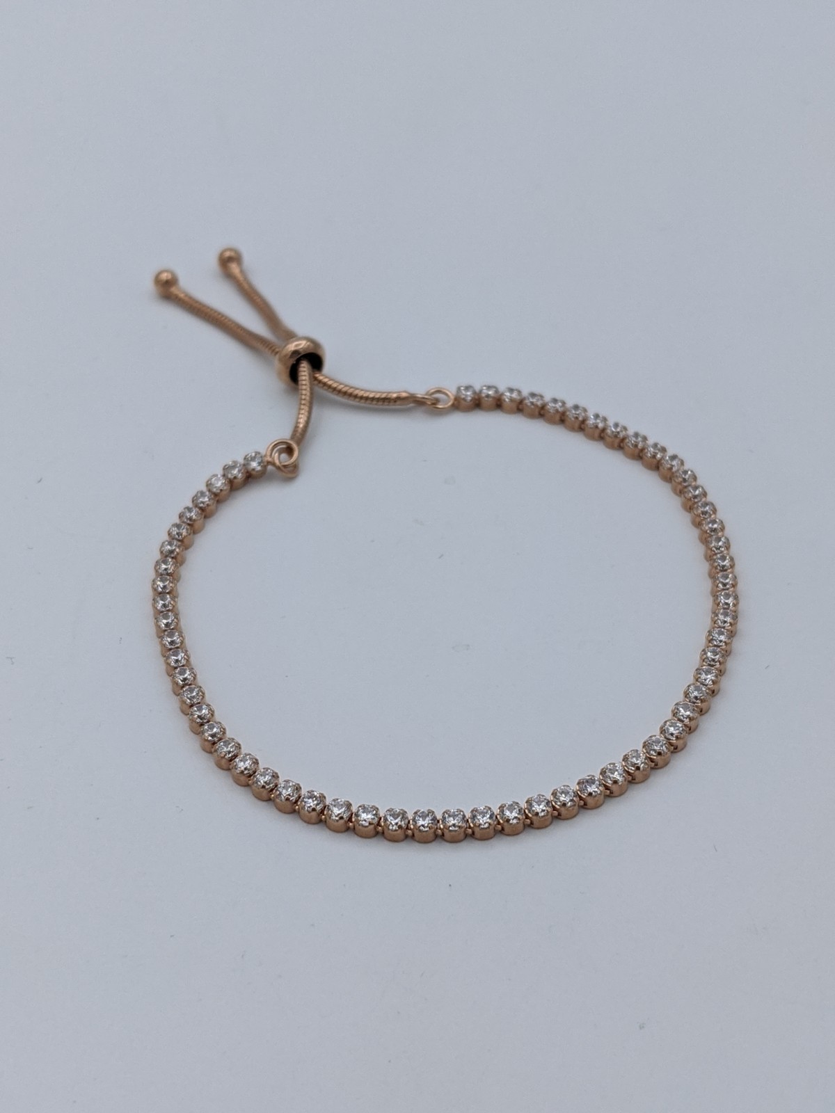 SKU Jewelry Rose Gold Plated Sterling Silver Bracelet 