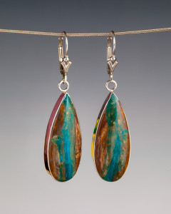 peruvian opal earrings
